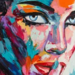 Abstrakte Kunst Portrait: