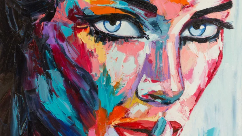 Abstrakte Kunst Portrait: