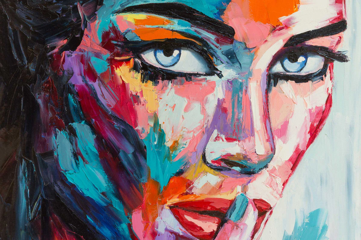 Abstrakte Kunst Portrait: