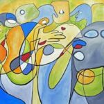 Abstrakte Kunstwerke