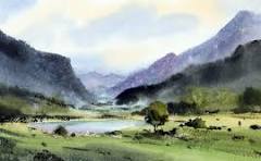 Aquarell Landschaft